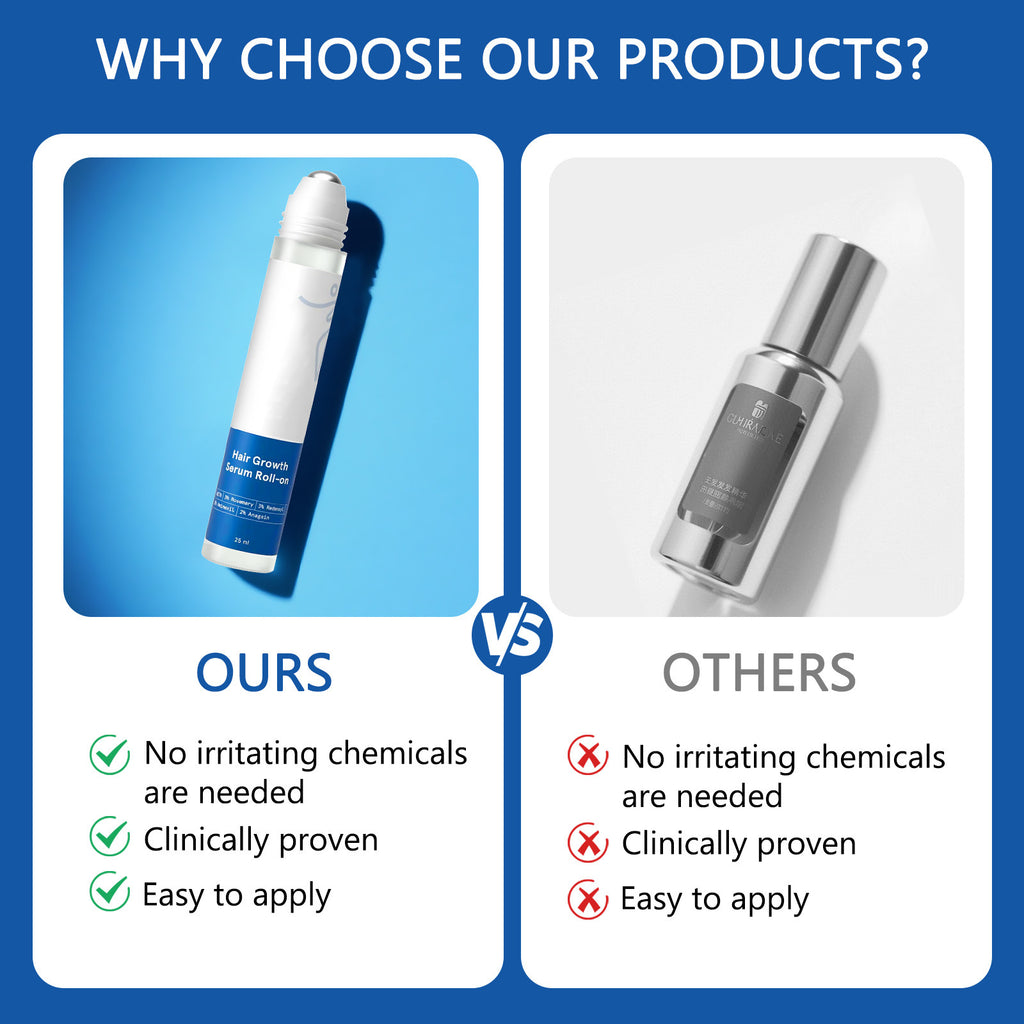 Rosemary Hair Serum with Scalp Roller | Hair Care