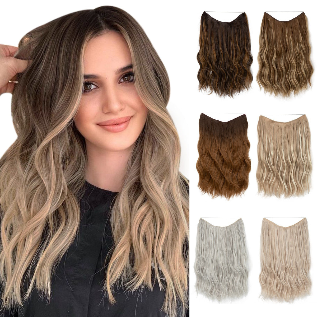 Wavy Clip-In Hair Extensions | 16 Inch