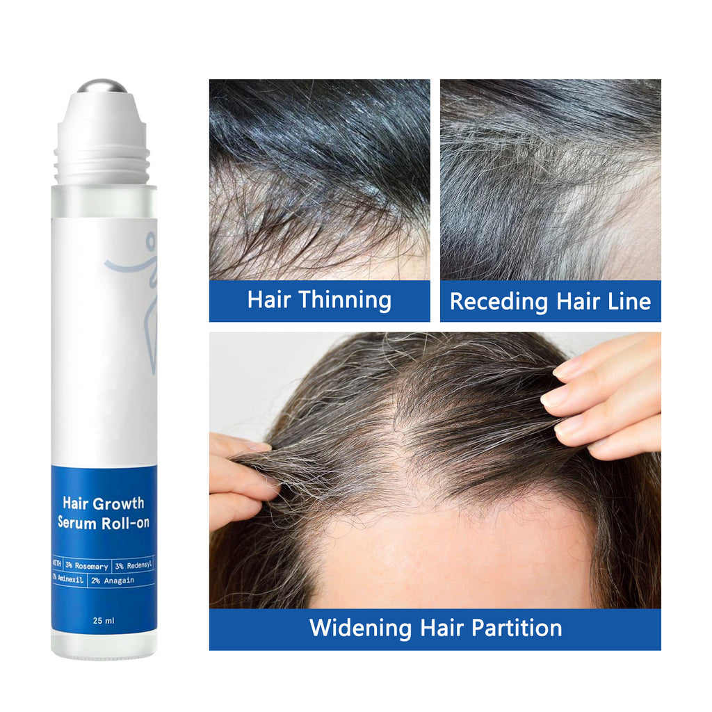 Rosemary Hair Serum with Scalp Roller | Hair Care
